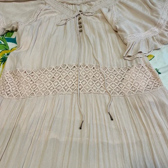 Boho Blush Free People Dream On Maxi Dress - Picture 5 of 11